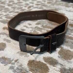 Diesel Brown Leather Belt